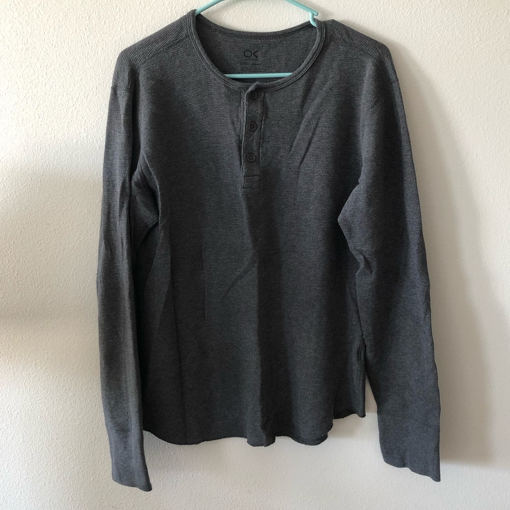 Outerknown long sleeves henley light sweater / tee